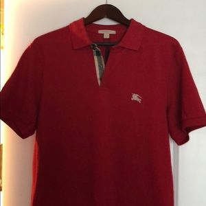 Men’s lg Burberry golf shirt new with tags